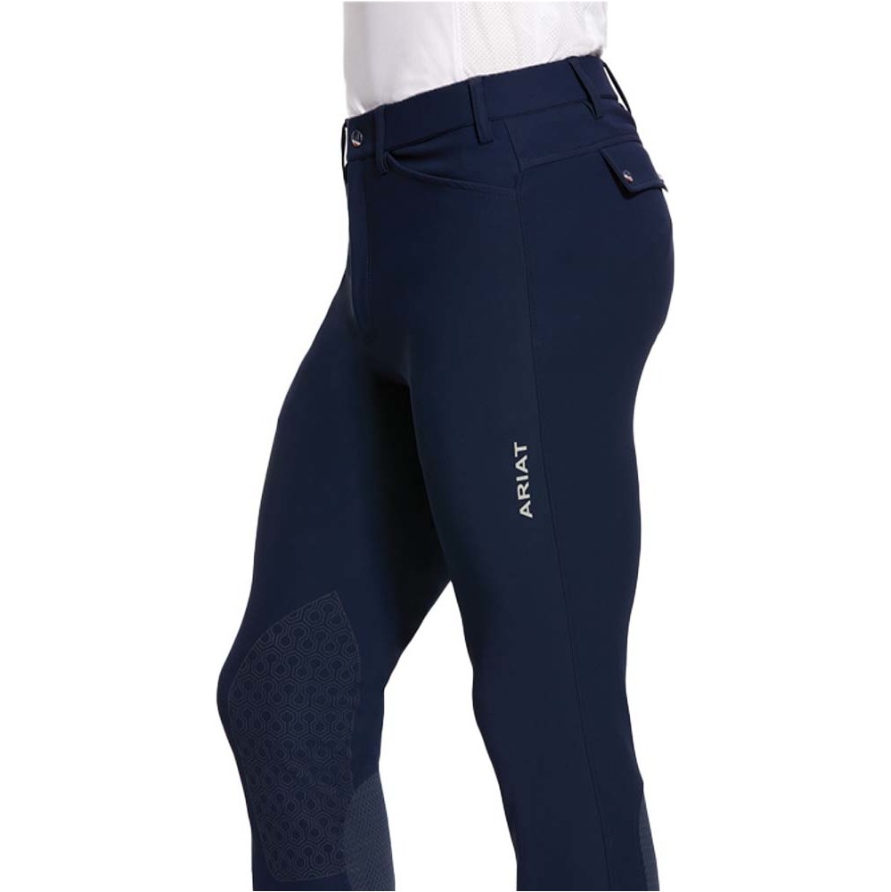 Ariat Mens Tri Factor Grip Knee Patch Breech 10030540 - Navy